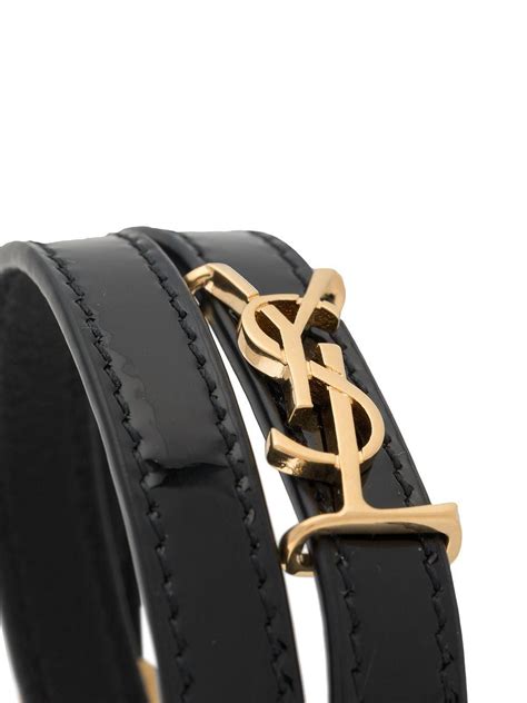 saint laurent leather bracelet